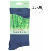 Emi Ross B-0011 dámské ponožky z bambusového vlákna 1 pár modré