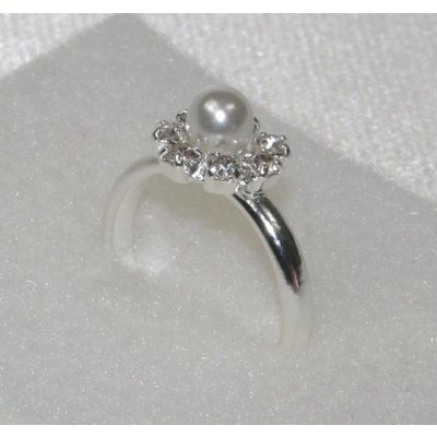 Prsteny bižuterie 5810-0008 MS01 Krystal perla – Zboží Mobilmania