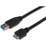 Digitus AK-300117-003-S USB 3.0 kabel, USB A - Micro USB B, M / M, 0,25 m,UL, bl – Zboží Mobilmania
