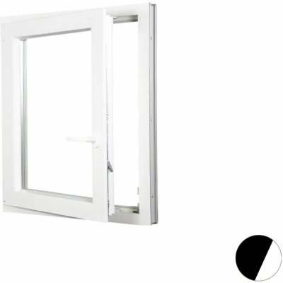 ALUPLAST Plastové okno jednokřídlo bílé 60x90 Levé, Dvojsklo – Hledejceny.cz