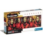 Clementoni 39545 NETFLIX La Casa de Papel panorama 1000 dílků – Zboží Mobilmania