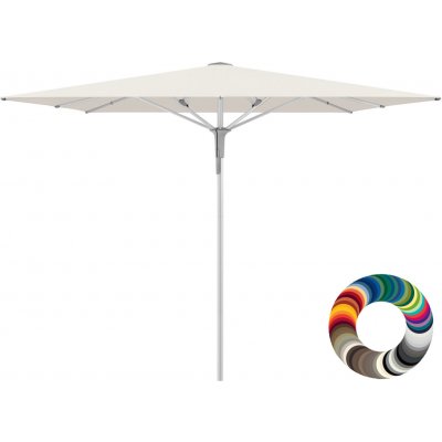 Slunečník GLATZ Fortero Pro 350 x 350 cm barva dle vzorkovníku (tř. 5) – Hledejceny.cz