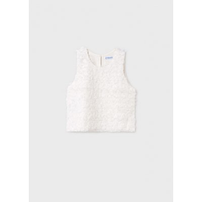 Mayoral top se střapatou aplikací smetanový – Zboží Dáma