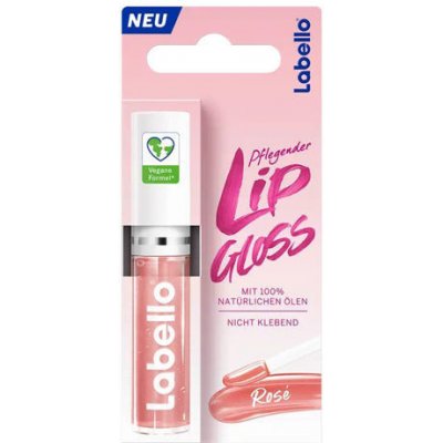 Labello Pflegender Lip Gloss pečující olej na rty Rosé 5,5 ml – Hledejceny.cz