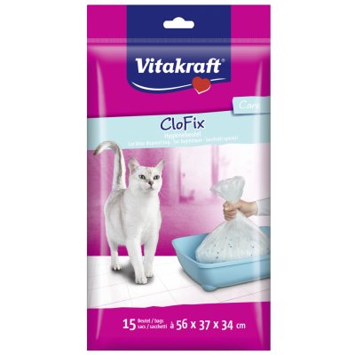 Vitakraft CloFix Sáčky do kočičí toalety 56 x 37 x 34 cm 15 ks – Zbozi.Blesk.cz