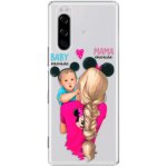 iSaprio - Mama Mouse Blonde and Boy Sony Xperia 5 – Zboží Mobilmania