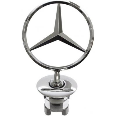 Mercedes emblém na přední kapotu - hvězda chrom