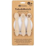 Petite&mars Set silikonových tréninkových lžiček Take&Match 6m+ Desert Sand – Zbozi.Blesk.cz
