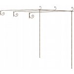 Kovová pergola VidaXL oblouk 1 cm – Hledejceny.cz