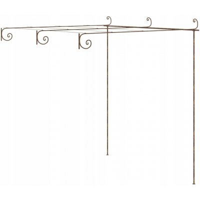 Kovová pergola VidaXL oblouk 1 cm – Hledejceny.cz