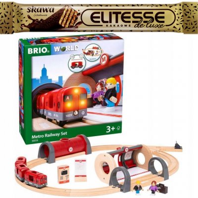 Brio WORLD 33513 Vláčkodráha se soupravou metra a nástupištěm – Zboží Dáma