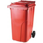 MEVA Nadoba MGB 240 lit, plast, červená, popelnice na odpad ST254423 – Zboží Mobilmania