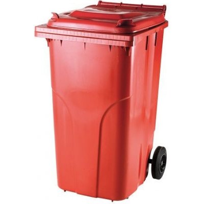 MEVA Nadoba MGB 240 lit, plast, červená, popelnice na odpad ST254423 – Zboží Mobilmania