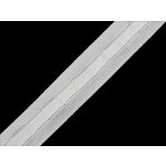 Záclonovka šíře 25 mm univerzální řasení Balení: 50 m, Varianta: bílá – Zboží Dáma