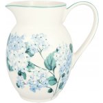 GREEN GATE Porcelánový džbán Liliana White 1,5 l, modrá barva, porcelán – Zboží Mobilmania