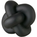 Boltze Dekorace na stůl z umělé pryskyřice Knotty, černá, 16 x 16 cm – Hledejceny.cz