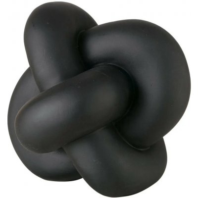 Boltze Dekorace na stůl z umělé pryskyřice Knotty, černá, 16 x 16 cm – Hledejceny.cz