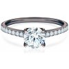 Prsteny Savicki Zásnubní prsten Share Your Love černé zlato diamanty SYL P6 DIA DIA CZ