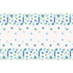 Unique ubrus plastový 1. narozeniny modré puntíky 137x213cm – Sleviste.cz