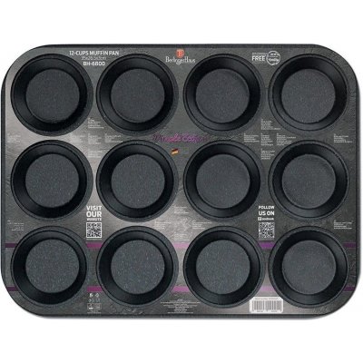 Berlingerhaus BH-6800 forma na muffiny s titanovým povrchem 12 ks Purple Metallic Line – Sleviste.cz