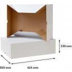 Obaly KREDO Krabice A3 - dno 425 x 305 x 130 mm bílá – Zboží Mobilmania