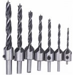 POWERMAT Vrtáky do dřeva 3-10mm s nastavitelným záhlubníkem, sada 7ks PM-ZWZP-7T – HobbyKompas.cz