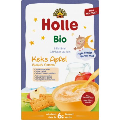 HOLLE Bio jablečná kaše se sušenkami na noc 250 g – Sleviste.cz