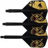 Letky na šipky Condor AXE Devon Petersen - African Warrior - Inspiration 3 - Small - Long - Black CN372