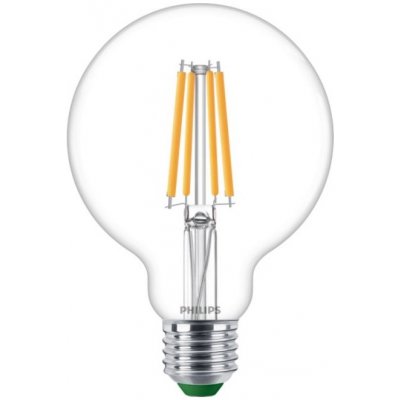 Philips 4-60W E27 827 G95 CL G UE ND 840Lm 2700K LED žárovka MASTER UltraEfficient LED bulb čirá – Hledejceny.cz