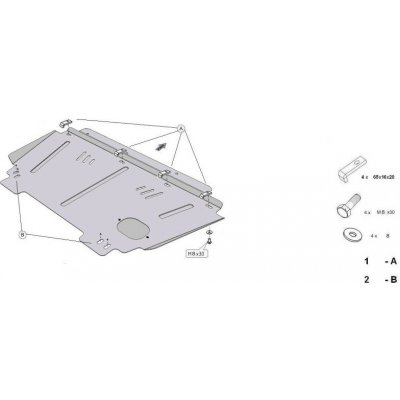 Kryt pod motor PEUGEOT 207 Hatchback (WA_, WC_) - Plech - 8595698040589 – Hledejceny.cz