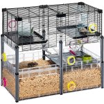 Ferplast MULTIPLA HAMSTER Crystal s výbavou křeček 72,5 x 37,5 x 62 cm – Zboží Mobilmania