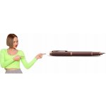 Parker IM Monochrome Burgundy 1502/319051 – Zboží Dáma