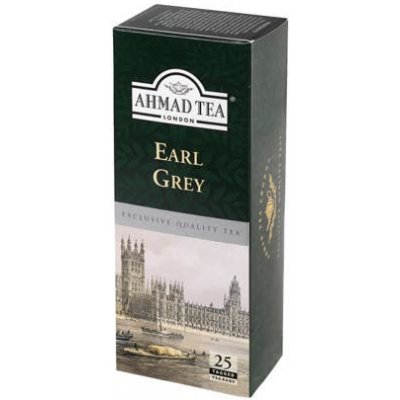 Ahmad Tea Earl grey černý čaj 25 sáčků 50 g – Zbozi.Blesk.cz