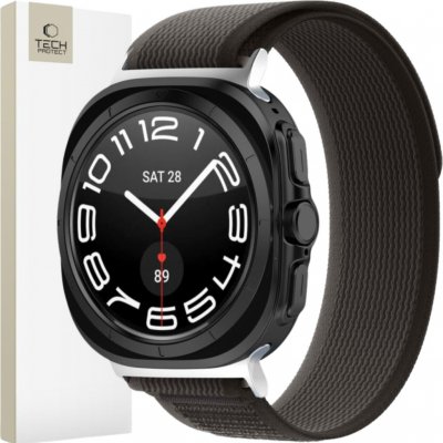 Tech-Protect Nylon na Samsung Galaxy Watch Ultra, 47 mm, černý / oranžový TEC312382 – Sleviste.cz