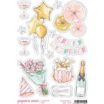 PAPERO AMO ♥ Samolepky - NAROZENINOVÁ PÁRTY / Oslava – Zboží Živě