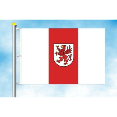 LIBEA, s.r.o. Západopomořanské vojvodství vlajka Rozměr: 40×60 cm, Uchycení: Karabiny na stožár – Hledejceny.cz