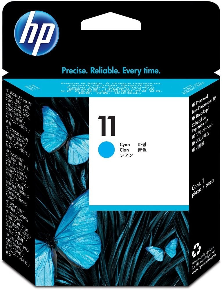 HP 11 originální inkoustová kazeta azurová C4811A