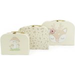Bieco - Sada tří kartonových kufříků - srnka Ella - vintage flowers – Zboží Mobilmania