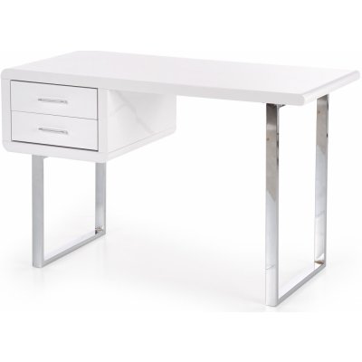Halmar Psací stůl B30 - bílá/ chromovaná
