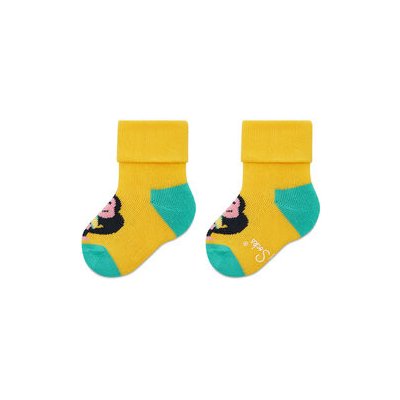 Happy Socks Sada 2 párů dětských vysokých ponožek KMNB19-7000 Zelená