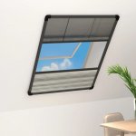Greatstore Plisovaná okenní síť proti hmyzu se zástěnou hliník 80 x 120 cm – Sleviste.cz