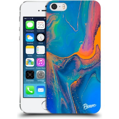 Pouzdro Picasee silikonové Apple iPhone 5/5S/SE - Rainbow čiré – Zboží Mobilmania