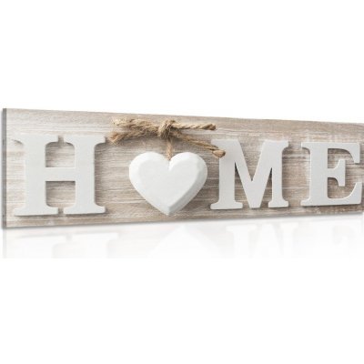 Obraz s nápisem Home ve vintage provedení - 120x40 – Zboží Mobilmania