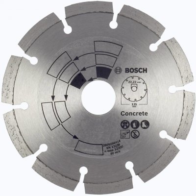 Bosch Accessories 2609256414 Bosch diamantový řezný kotouč Průměr 125 mm 1 ks – Zboží Mobilmania