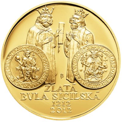 ČNB Zlatá mince 10000 Kč Zlatá bula sicilská 2012 Proof 1 oz – Zboží Mobilmania