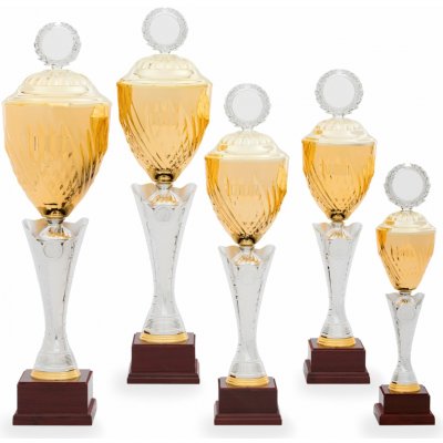 Pohár EXKLUZIV výška 43 cm zlatý/stříbrný – Zboží Mobilmania