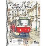 College A5 Blok kroužkový linka 50 listů – Zboží Mobilmania