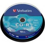 Verbatim CD-R 700MB 52x, cakebox, 25ks (43437) – Hledejceny.cz