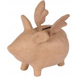 décopatch Kartonová kasička prasátko s křídly 17×16×9cm – Sleviste.cz
