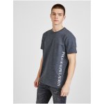 Tmavě šedé pánské žíhané tričko Ralph Lauren – Zboží Mobilmania